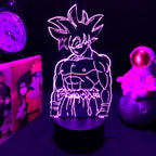 Lampada LED 3D Dragon Ball – Super Saiyan Goku