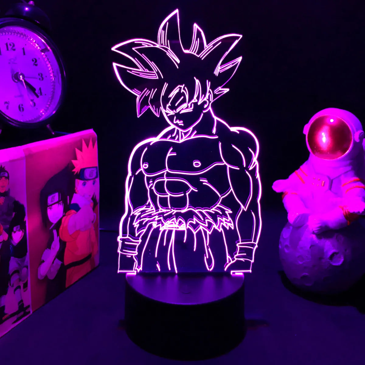 Lampada LED 3D Dragon Ball – Super Saiyan Goku