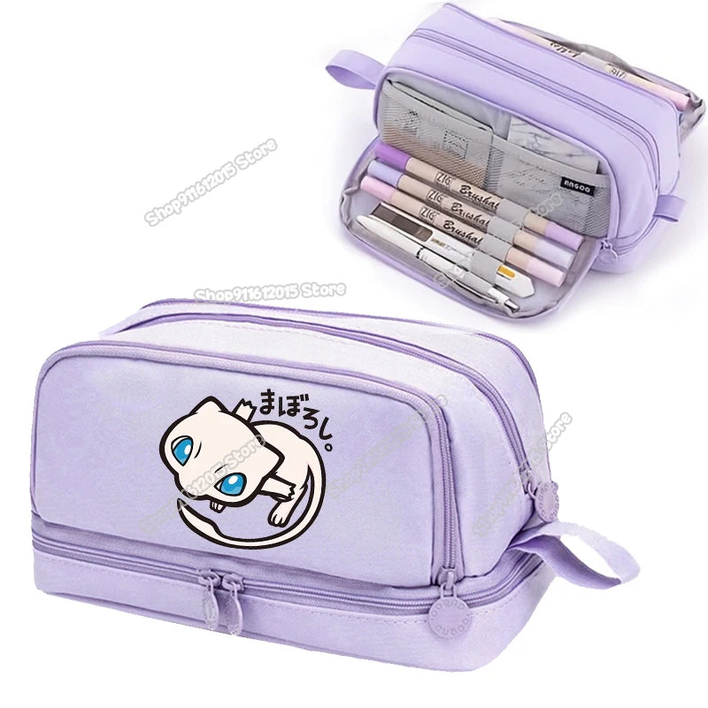 Anime Pokémon Student Pencilcase – Astuccio Cartoon Pikachu per Bambini e Ragazzi