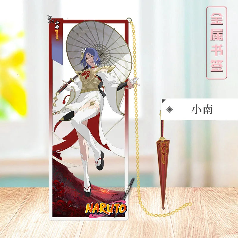 Segnalibro in Metallo Naruto – Design Geometrico | Accessorio da Collezione