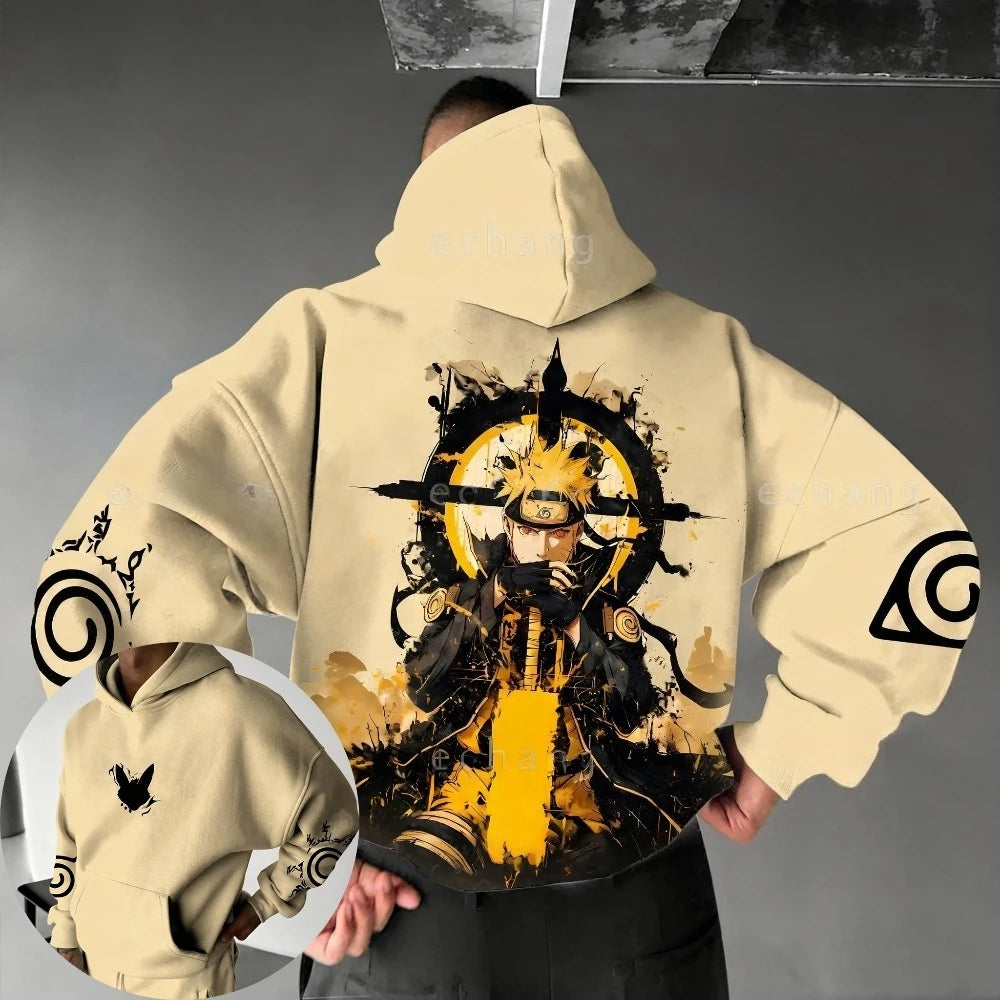 Naruto Anime Printed Jumper 2025 – Harajuku Style Oversized Sweater