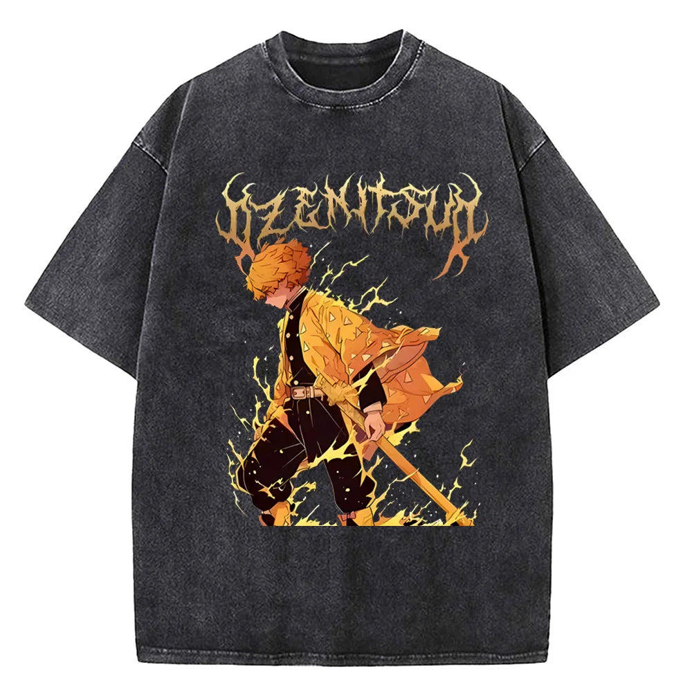 Japanese Anime Demon Slayer Printed T-shirt – Uomo