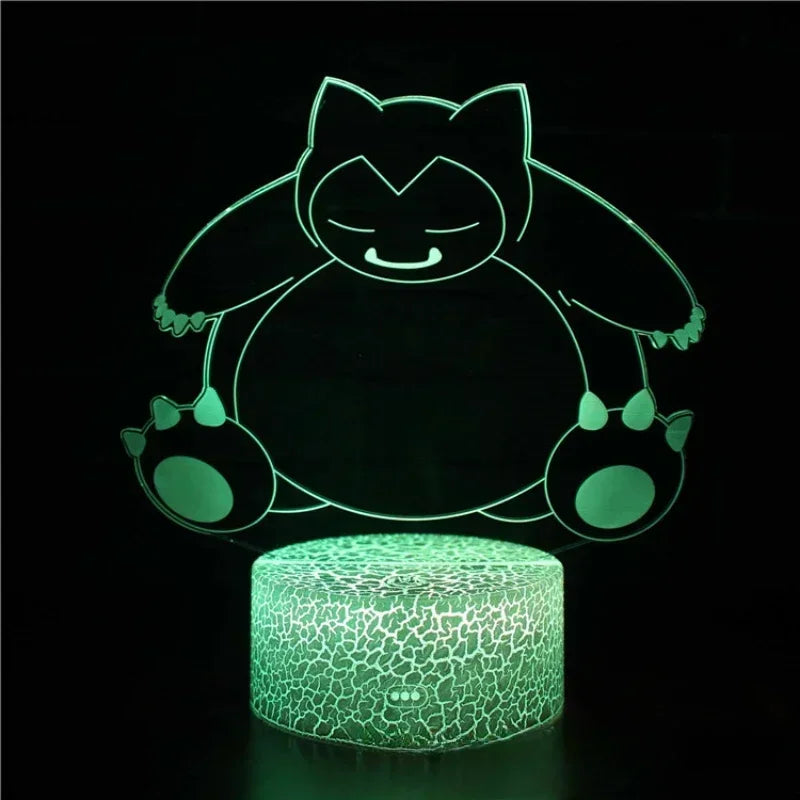 Anime Pikachu Go – Lampada Notturna LED 3D