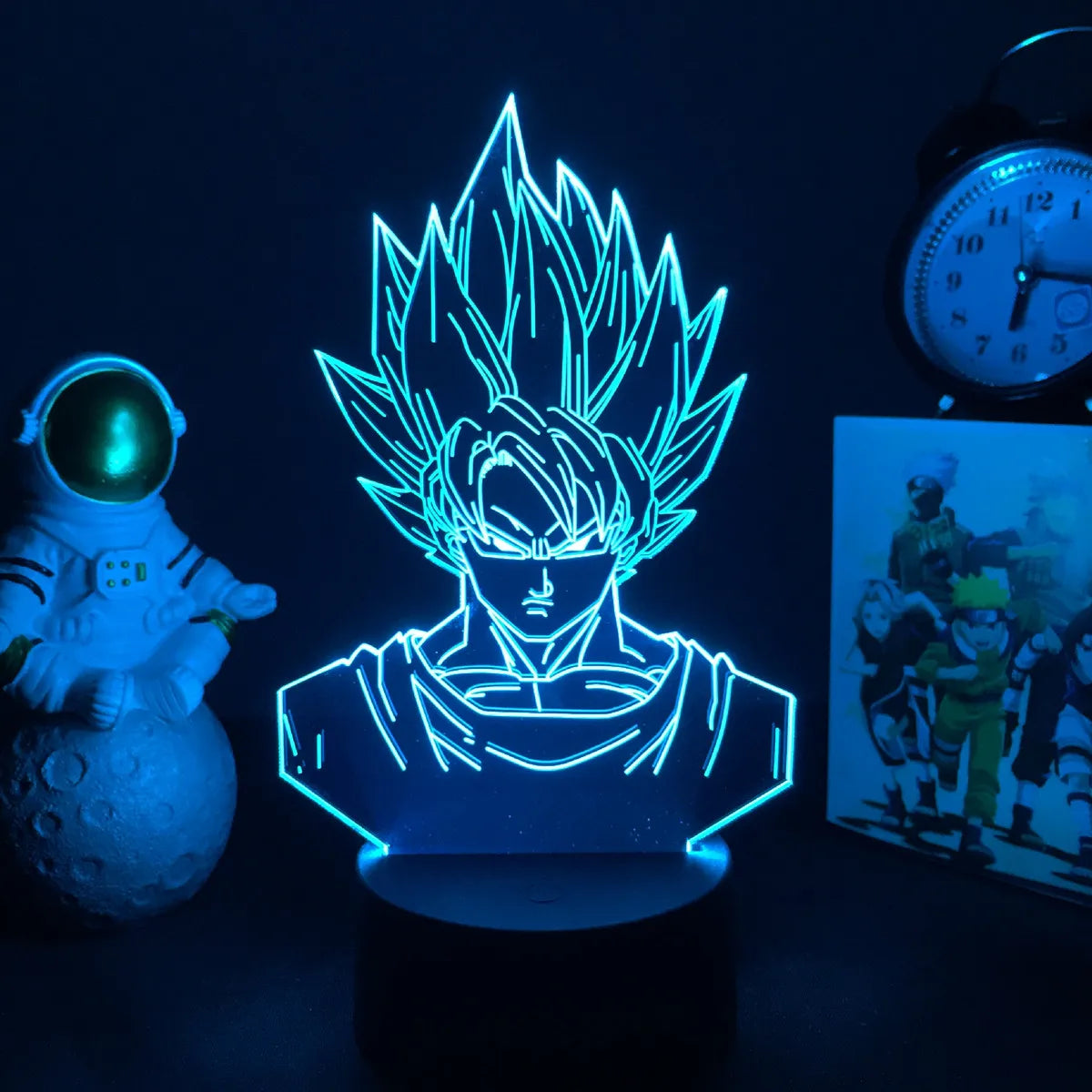 Lampada LED 3D Dragon Ball – Super Saiyan Goku