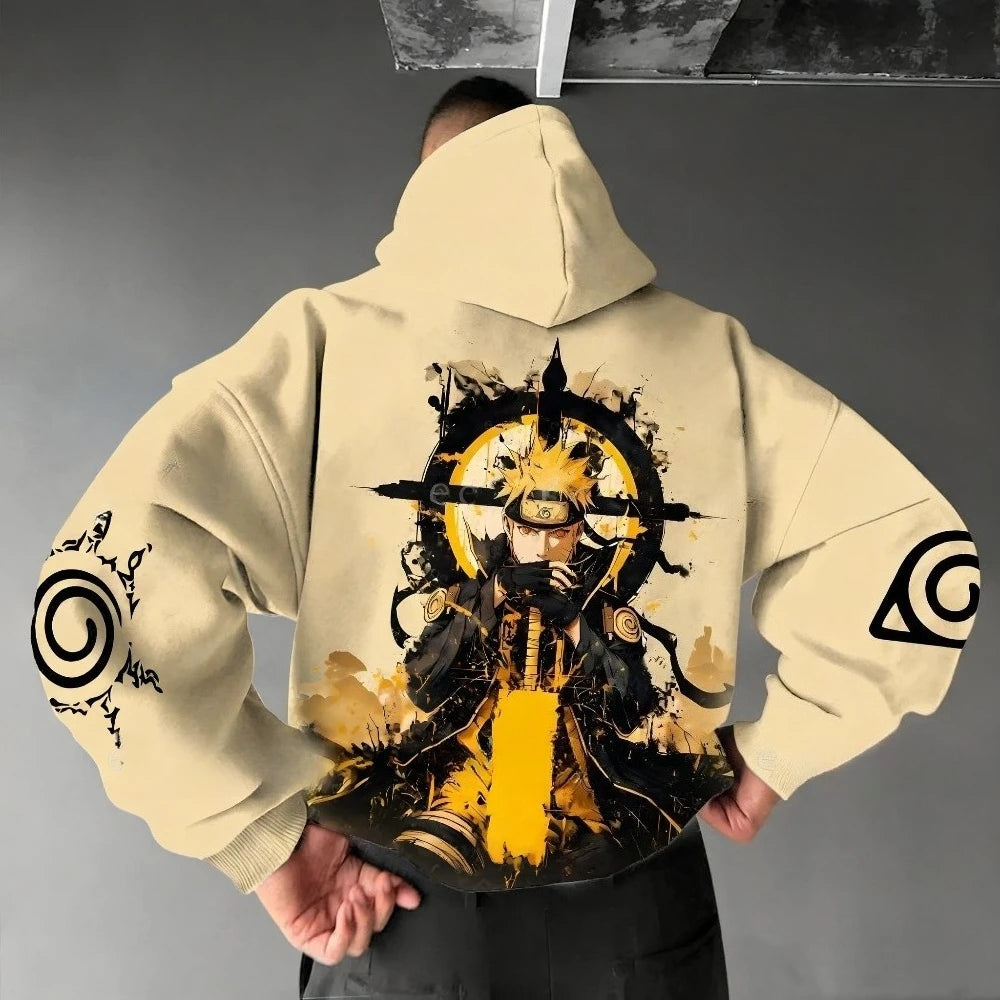 Naruto Anime Printed Jumper 2025 – Harajuku Style Oversized Sweater