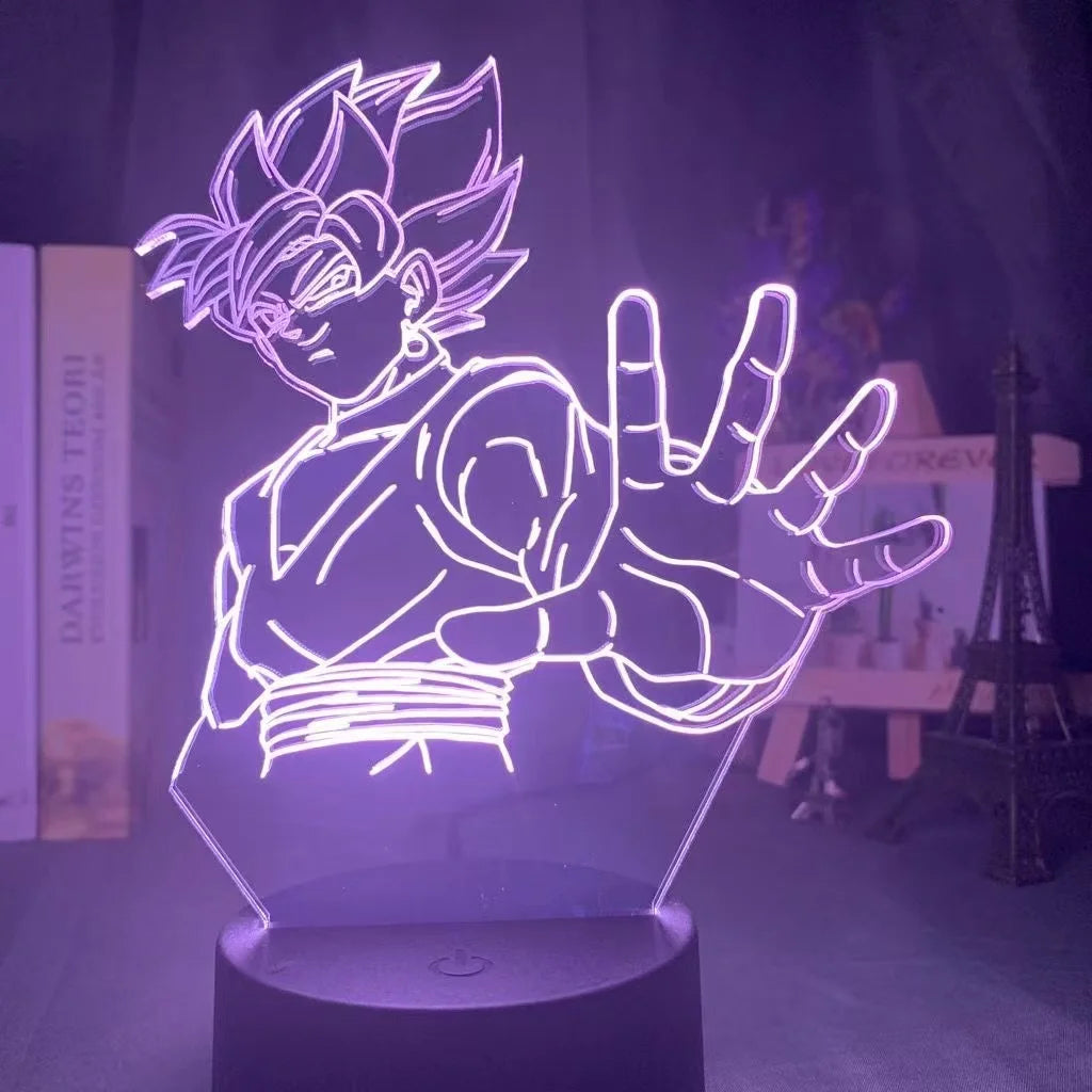 Lampada LED 3D Dragon Ball – Super Saiyan Goku