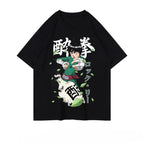 Naruto Summer Loose Trendy Anime Retro T-shirt Round-neck Printed Short-sleeved Pure Cotton for Both Men and Women anime figure
