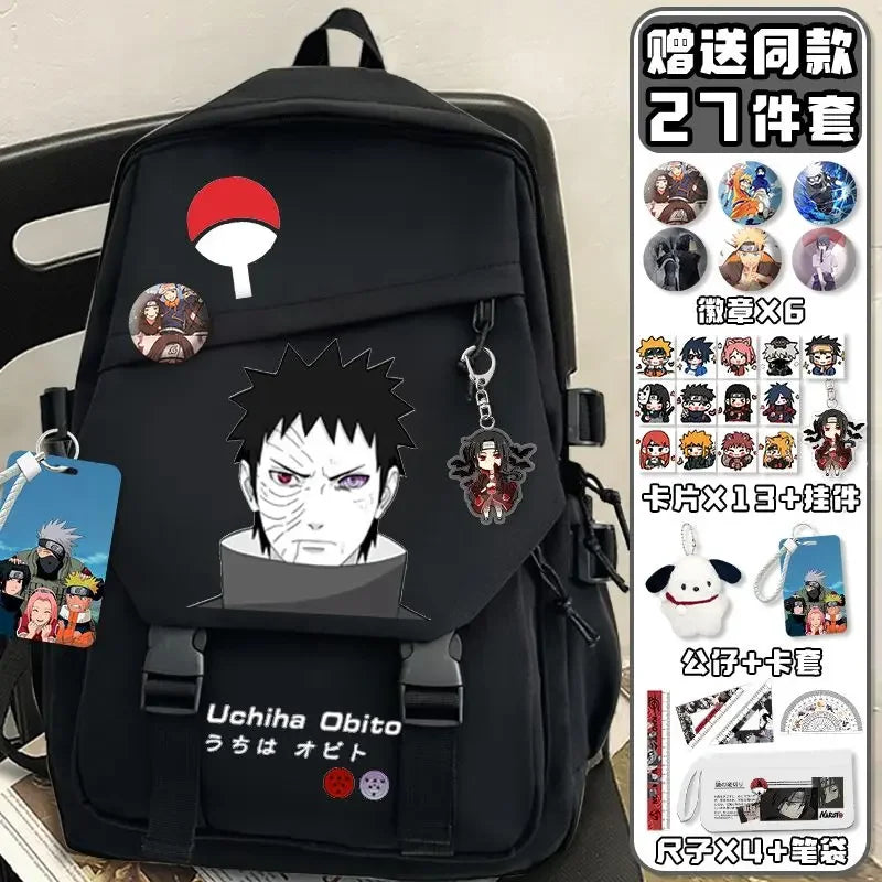 Zaino Naruto – Sasuke Black & White
