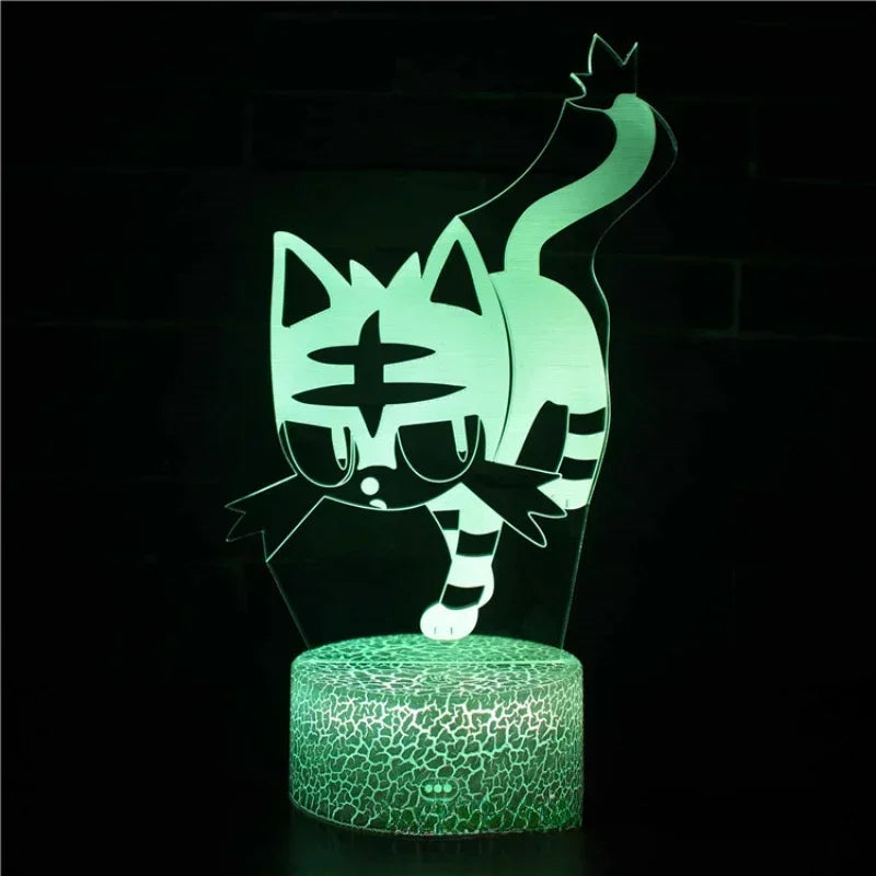 Anime Pikachu Go – Lampada Notturna LED 3D