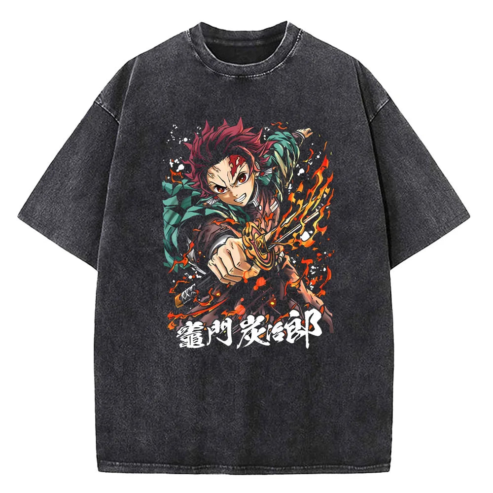 Japanese Anime Demon Slayer Printed T-shirt – Uomo