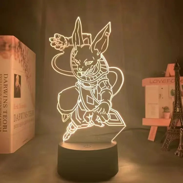 Lampada LED 3D Dragon Ball – Super Saiyan Goku