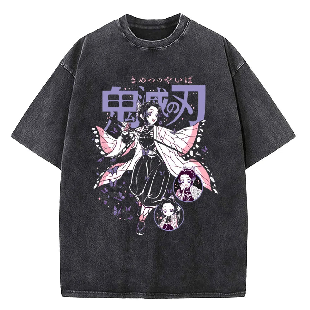 Japanese Anime Demon Slayer Printed T-shirt – Uomo