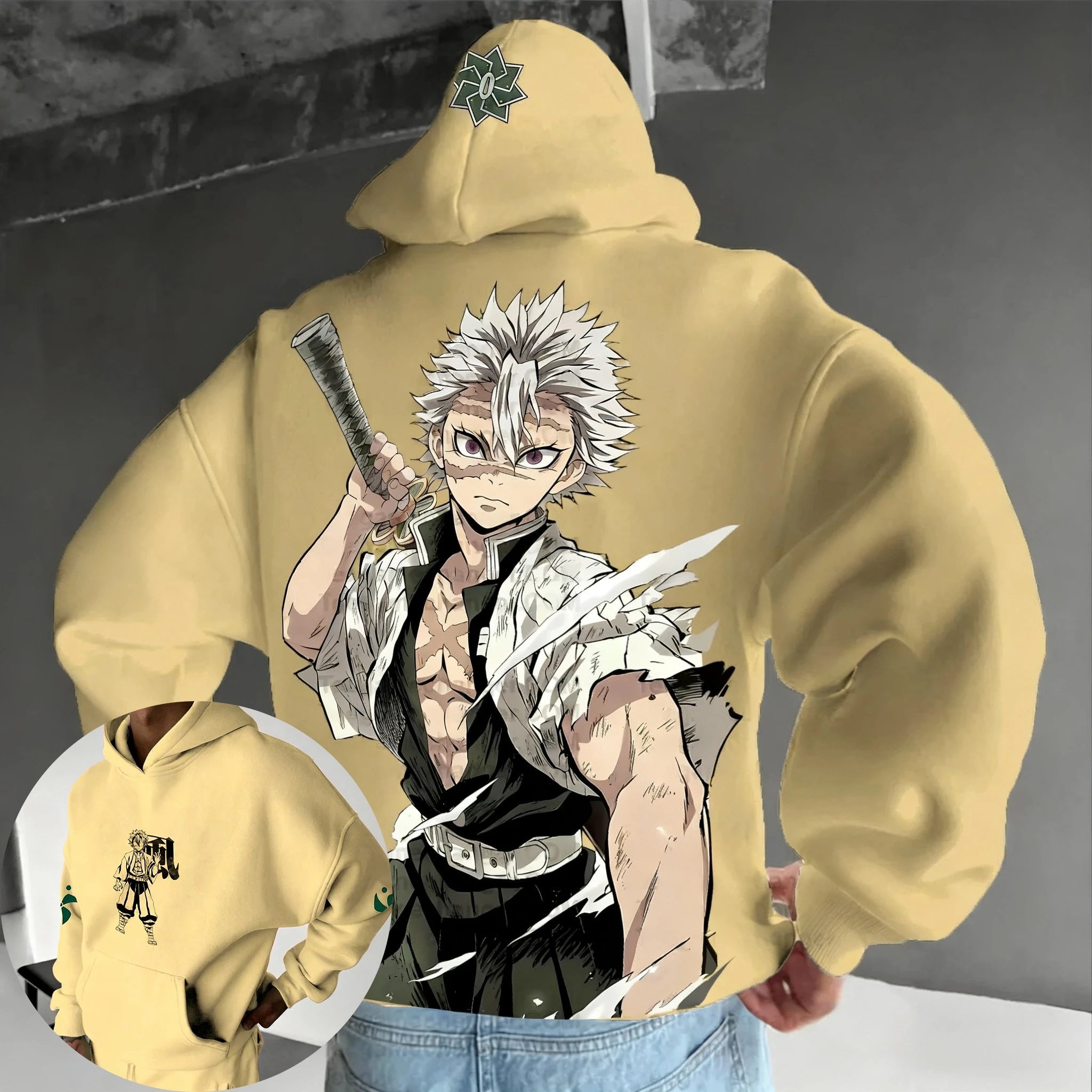 Demon Slayer Anime Hoodie – Felpa Oversize Unisex 2025