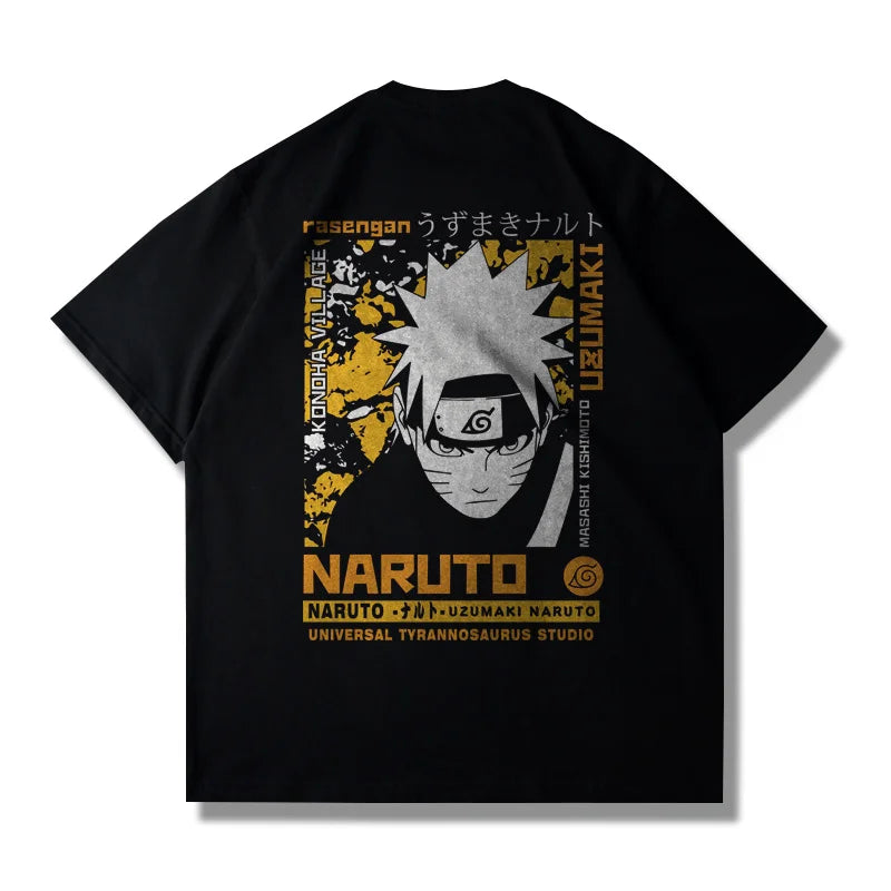 T-Shirt Naruto Anime – Cotone Estivo Oversize