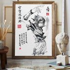 Naruto Uchiha Itachi Gaara Anime Character Pictures Modular Prints Modern Living Room Children's Bedroom Decoration
