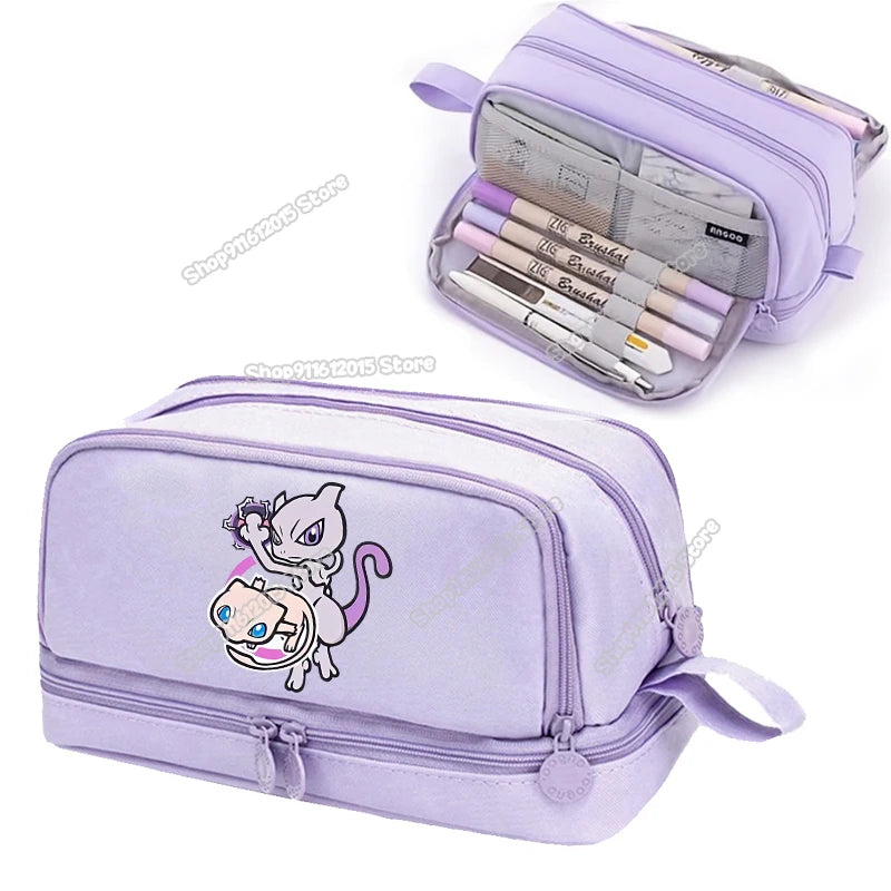 Anime Pokémon Student Pencilcase – Astuccio Cartoon Pikachu per Bambini e Ragazzi