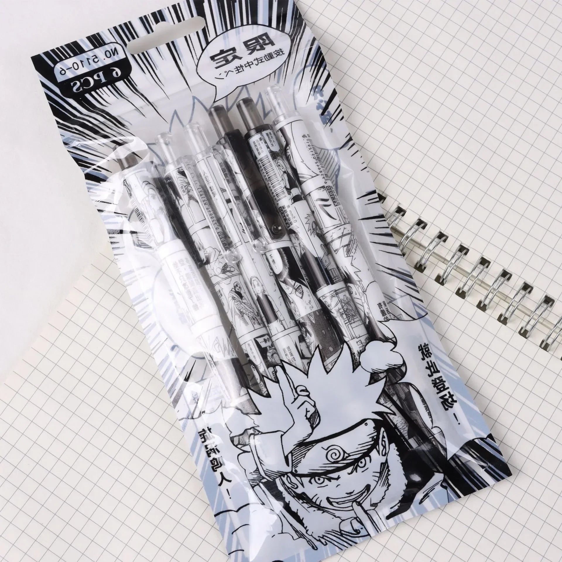Set 6 Penne Gel Naruto – Uchiha Itachi Edition