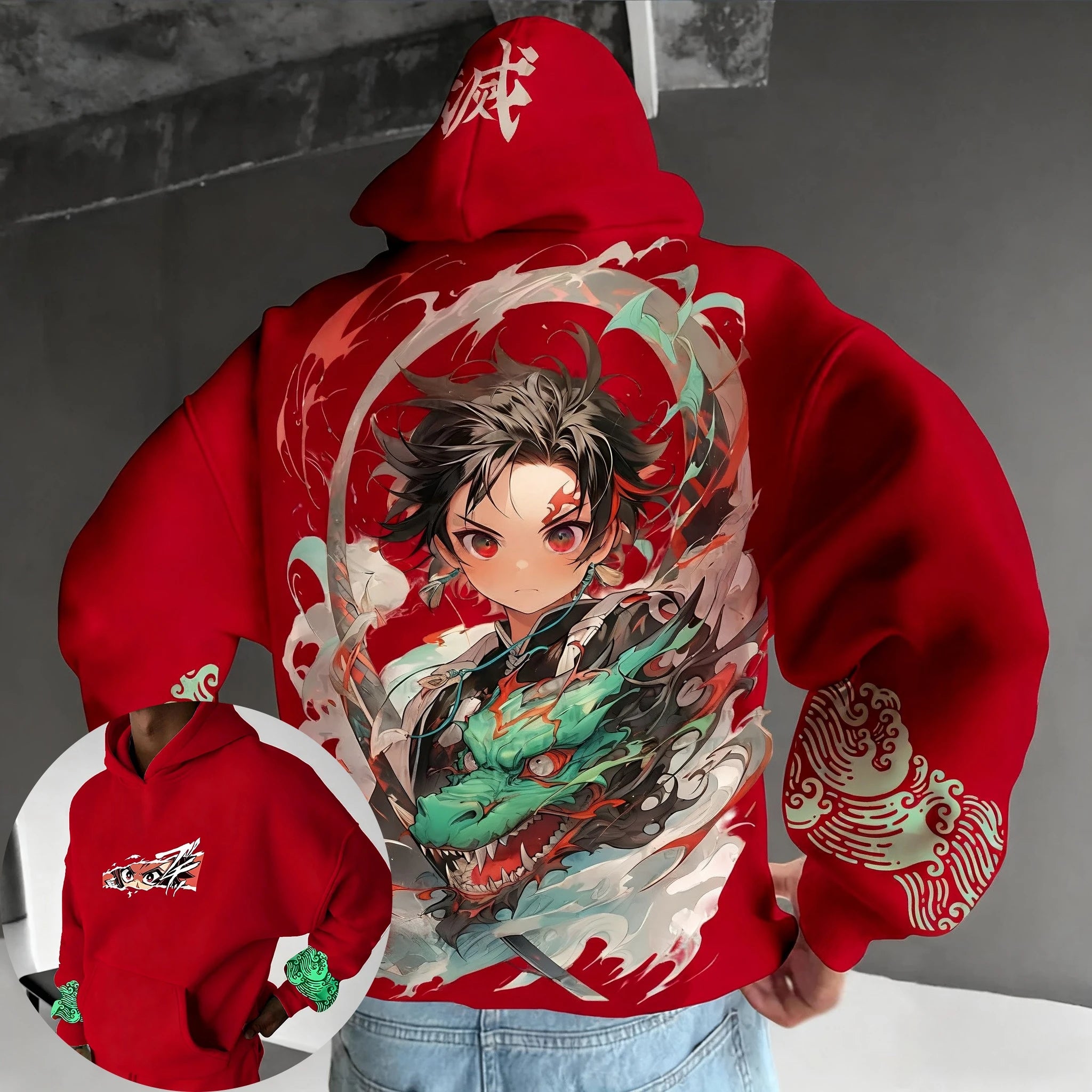 Demon Slayer Anime Hoodie – Felpa Oversize Unisex 2025