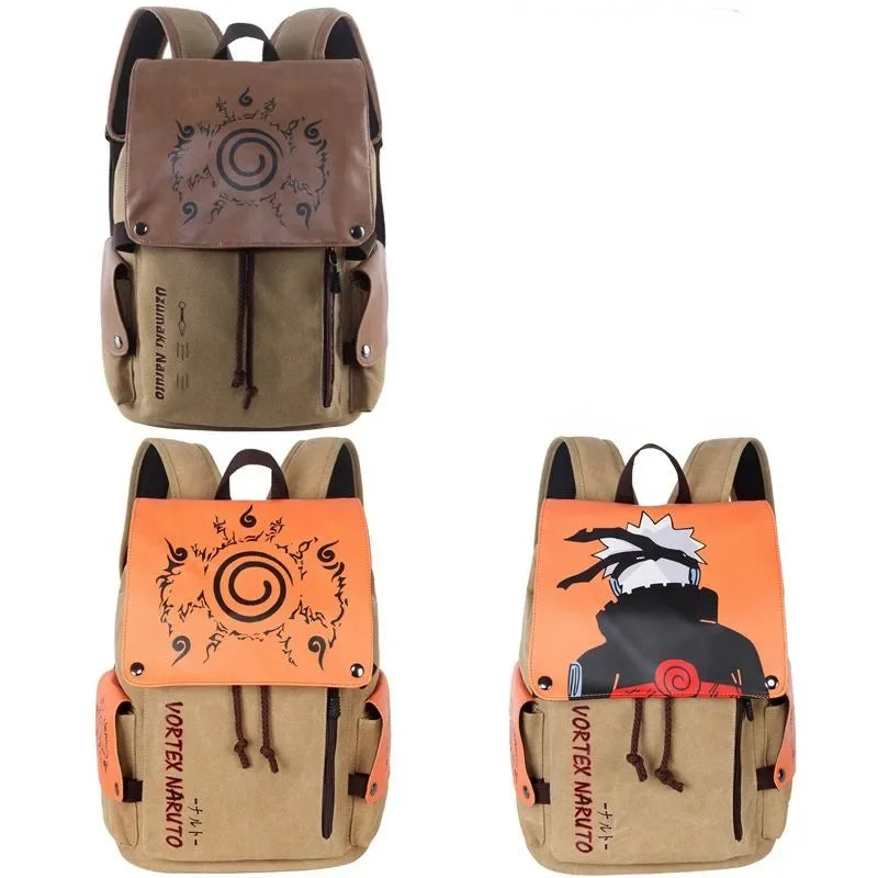 Zaino Naruto in Tela – Grande Capacità & Stile Universitario