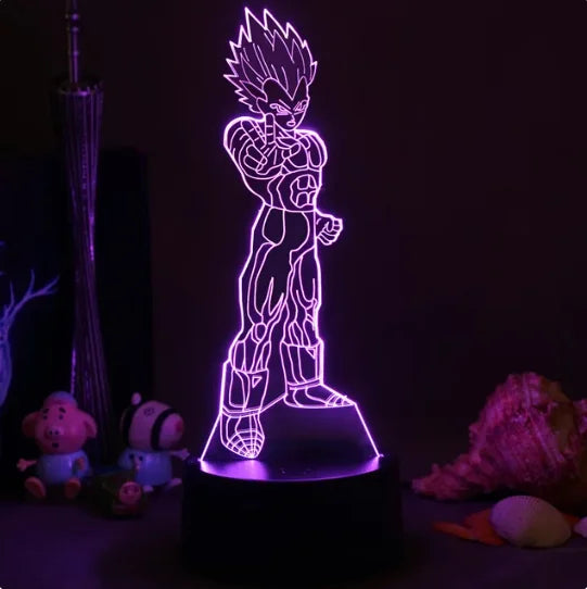 Lampada LED 3D Dragon Ball – Super Saiyan Goku