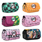 Anime Demon Slayer Bilayer Pencil Case – Tanjirou, Nezuko, Zenitsu, Giyuu