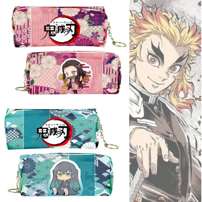 Demon Slayer Cartoon Animation Pencil Case – Nezuko, Mitsuri, Butterfly Ninja