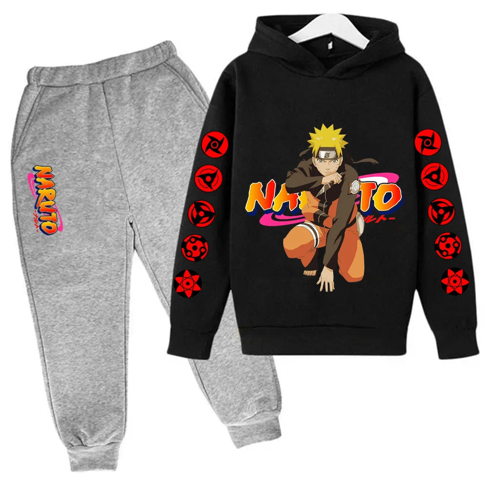 Naruto Ninja Hoodie Set – Felpa e Pantaloni