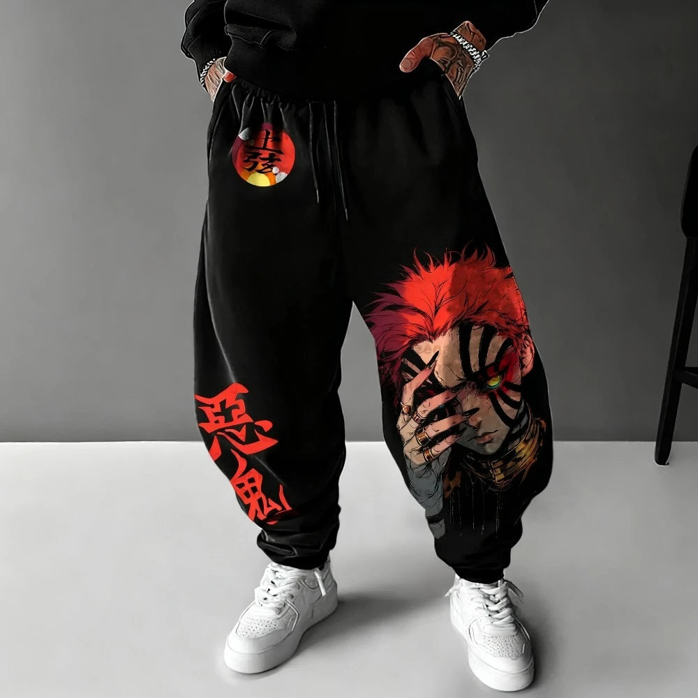 Demon Slayer Anime Cotton Sweatpants – Pantaloni Casual Oversize 2025