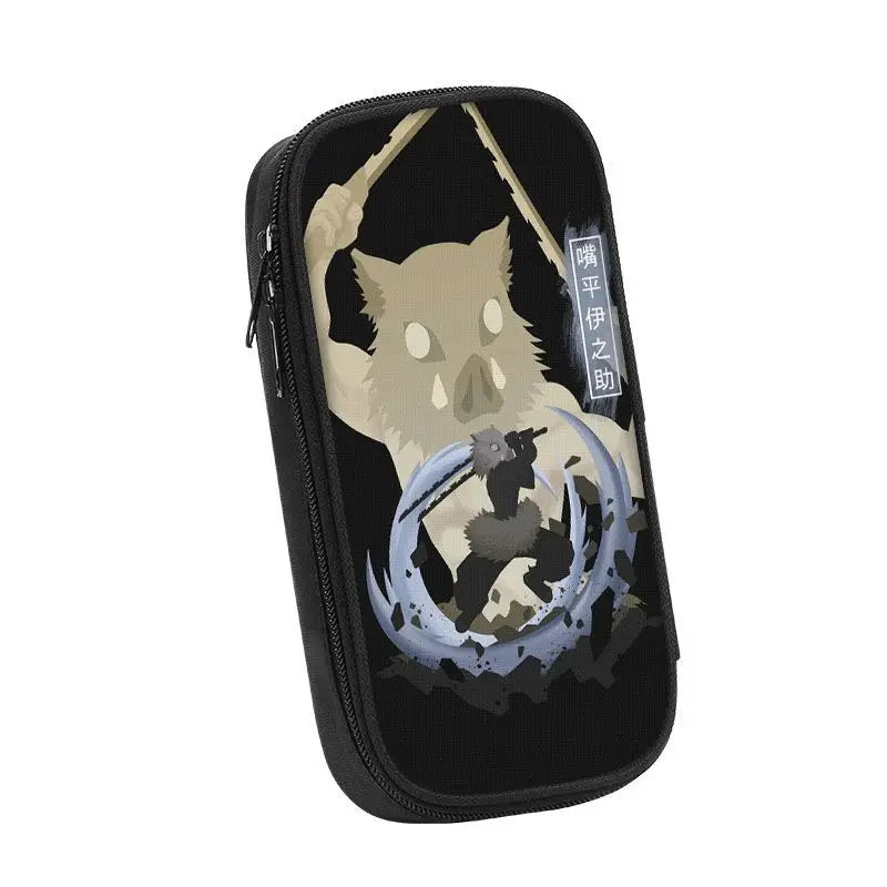 Demon Slayer Kamado Tanjirou Pencil Case – Grande Capacità, Kawaii Pen Pouch