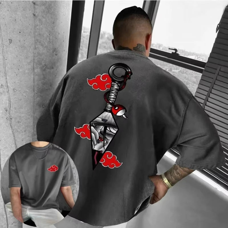 T-shirt Naruto Shuriken – Cotone Estivo Oversize 2025
