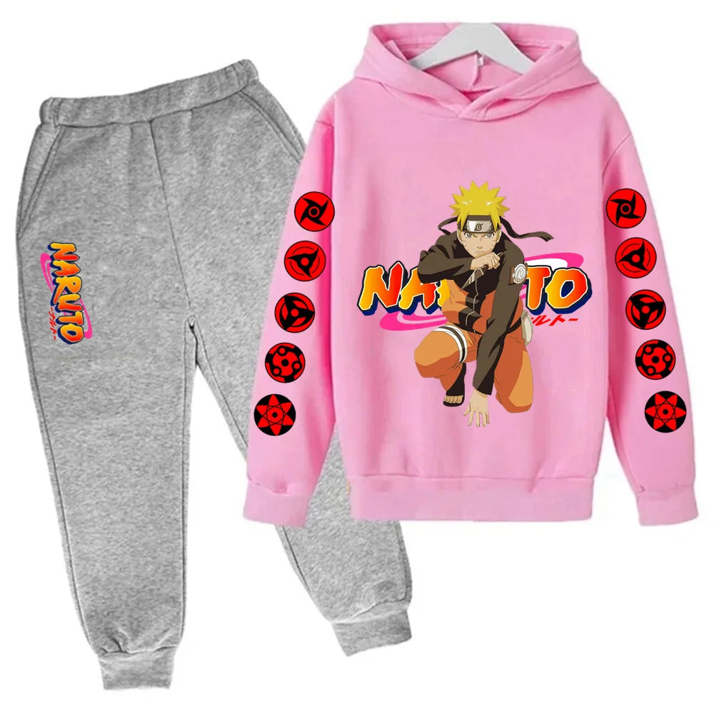 Naruto Ninja Hoodie Set – Felpa e Pantaloni