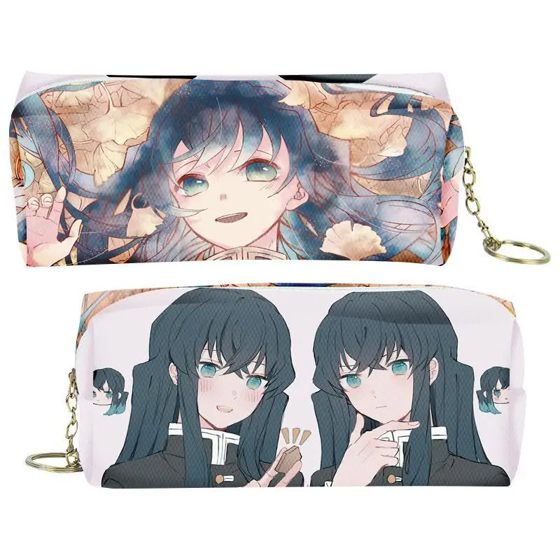 Demon Slayer Cartoon Animation Pencil Case – Nezuko, Mitsuri, Butterfly Ninja