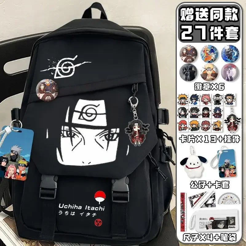 Zaino Naruto – Sasuke Black & White