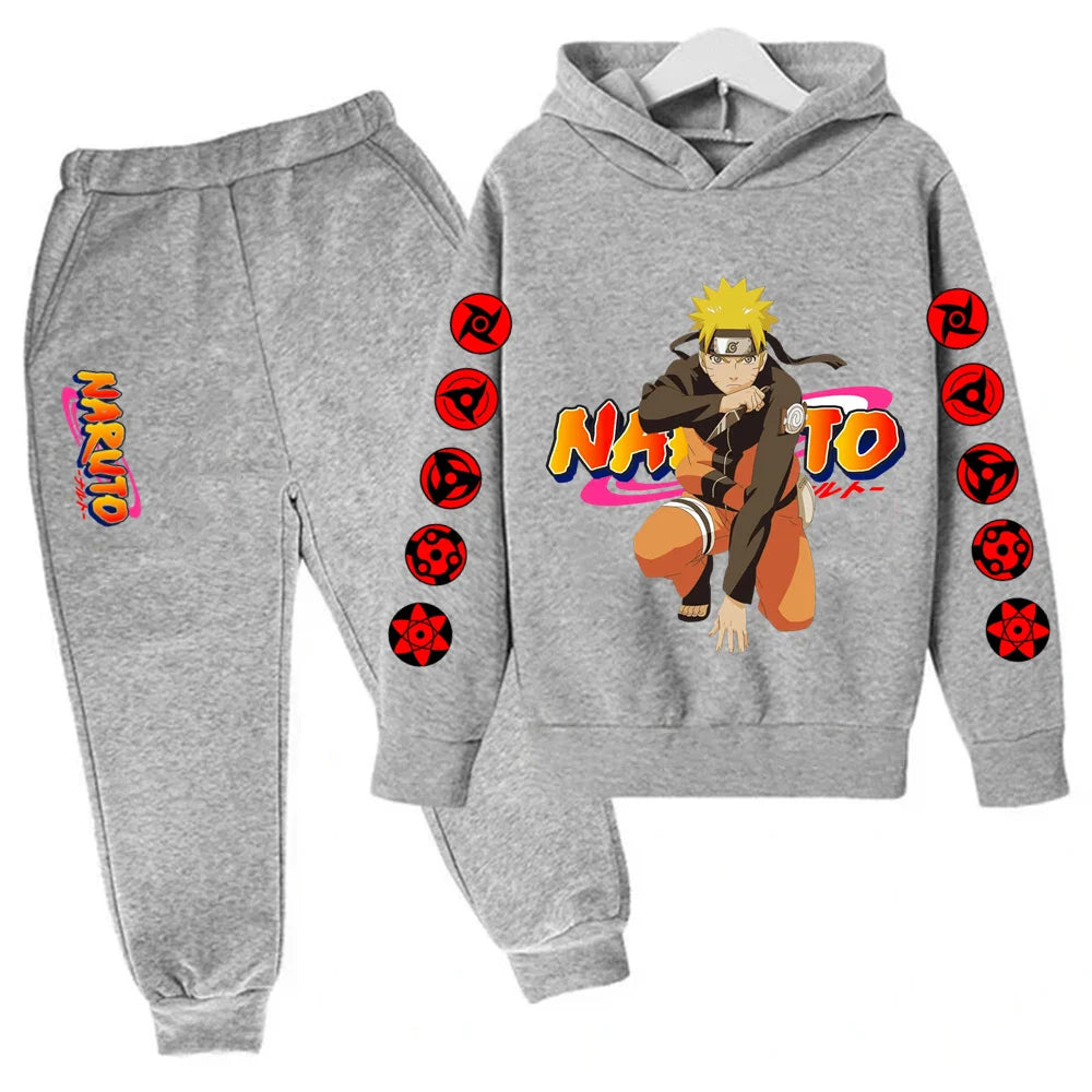 Naruto Ninja Hoodie Set – Felpa e Pantaloni