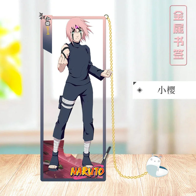 Segnalibro in Metallo Naruto – Design Geometrico | Accessorio da Collezione