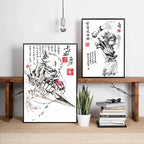 Naruto Uchiha Itachi Gaara Anime Character Pictures Modular Prints Modern Living Room Children's Bedroom Decoration