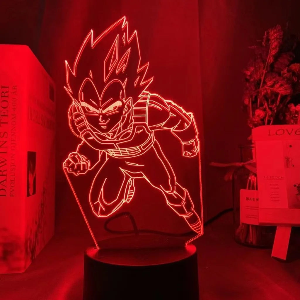 Lampada LED 3D Dragon Ball – Super Saiyan Goku