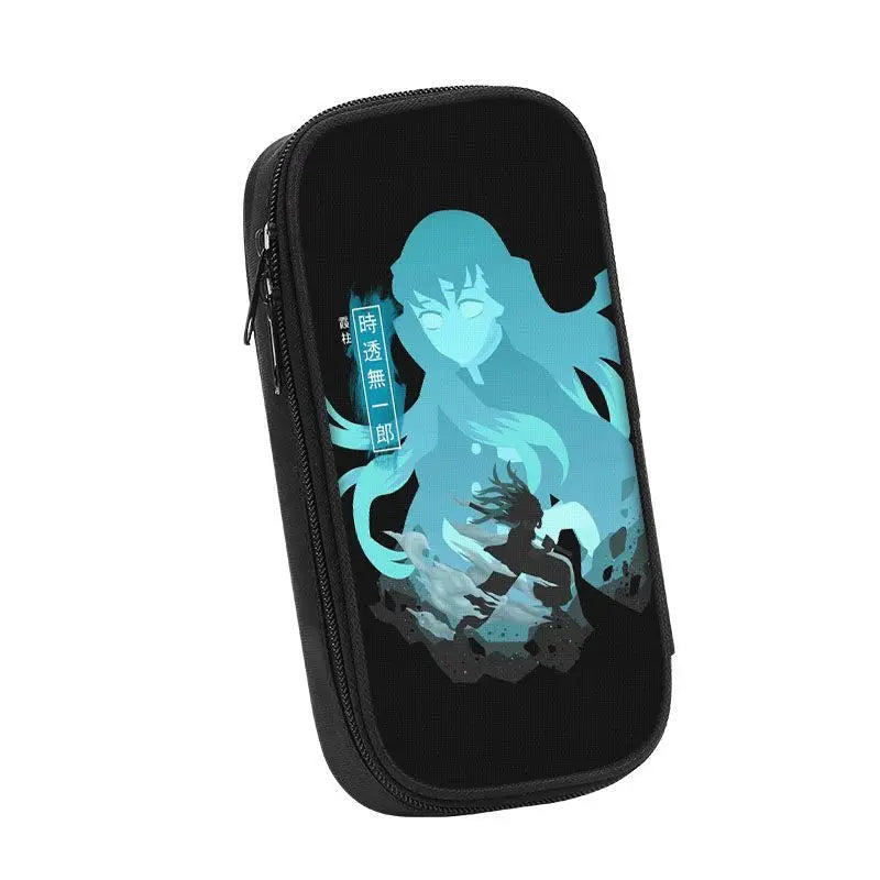 Demon Slayer Kamado Tanjirou Pencil Case – Grande Capacità, Kawaii Pen Pouch