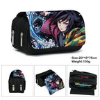 Anime Demon Slayer Bilayer Pencil Case – Tanjirou, Nezuko, Zenitsu, Giyuu