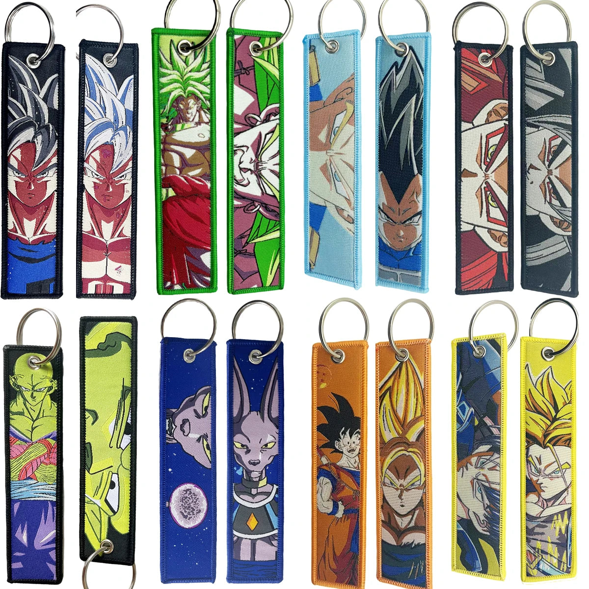 Portachiavi Dragon Ball Cartoon – Anime Embroidered Key Tag