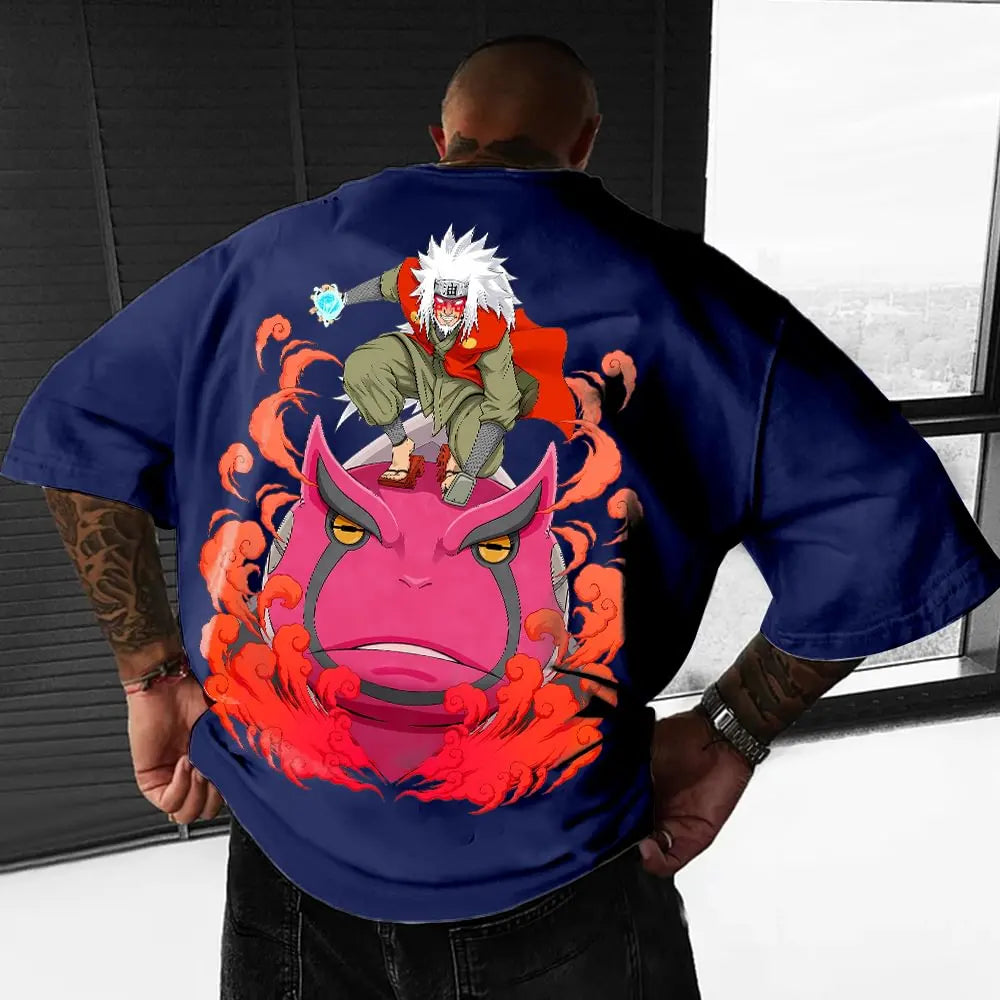 Naruto Summer T-shirt – Stile Giapponese, Stampa Unica