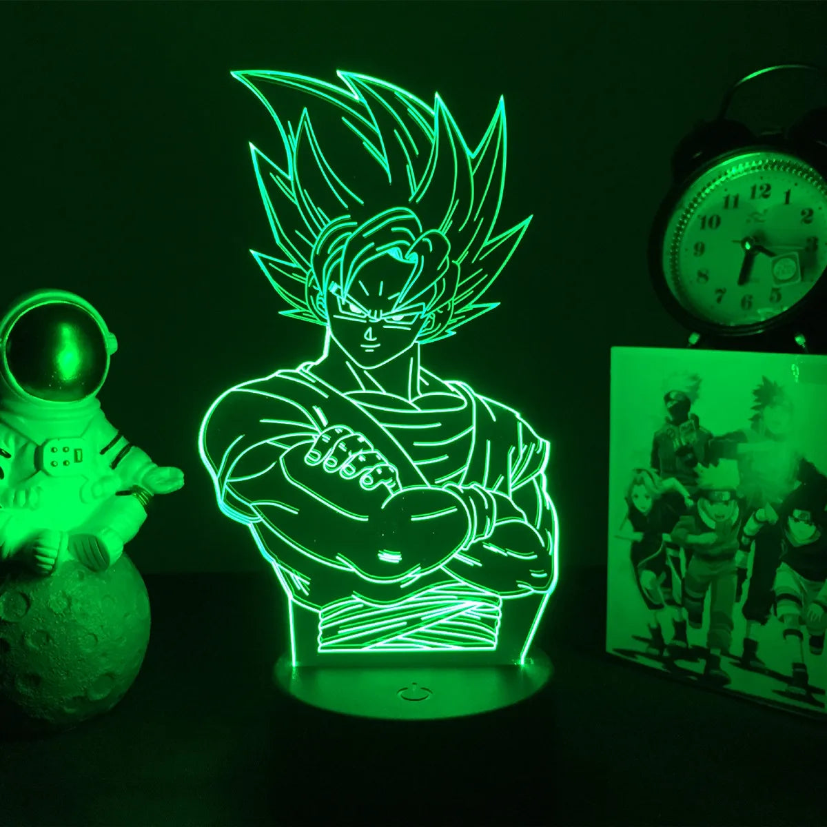 Lampada LED 3D Dragon Ball – Super Saiyan Goku