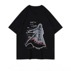 Naruto Summer Loose Trendy Anime Retro T-shirt Round-neck Printed Short-sleeved Pure Cotton for Both Men and Women anime figure