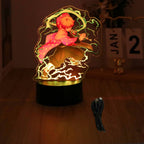 Lampada 3D LED Anime Demon Slayer – Tanjirou, Nezuko, Zenitsu