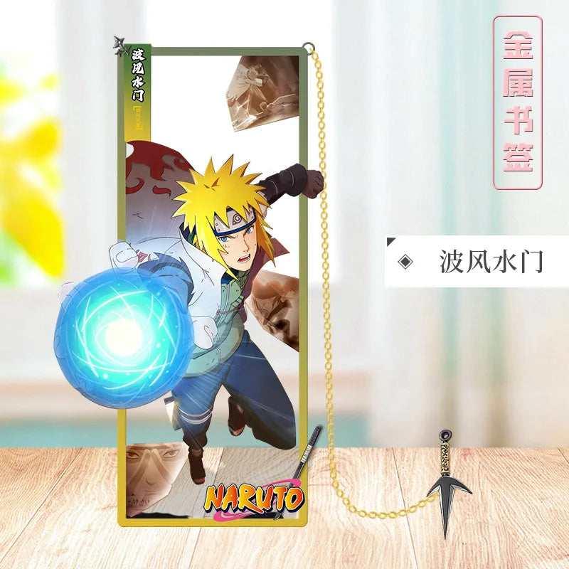 Segnalibro in Metallo Naruto – Design Geometrico | Accessorio da Collezione