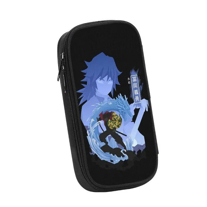 Demon Slayer Kamado Tanjirou Pencil Case – Grande Capacità, Kawaii Pen Pouch