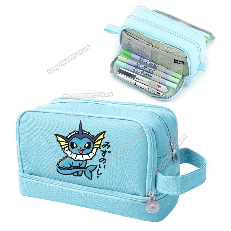 Anime Pokémon Student Pencilcase – Astuccio Cartoon Pikachu per Bambini e Ragazzi