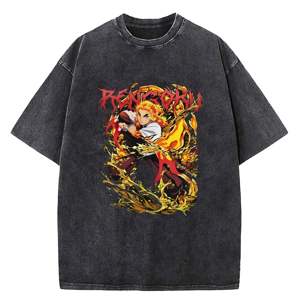 Japanese Anime Demon Slayer Printed T-shirt – Uomo
