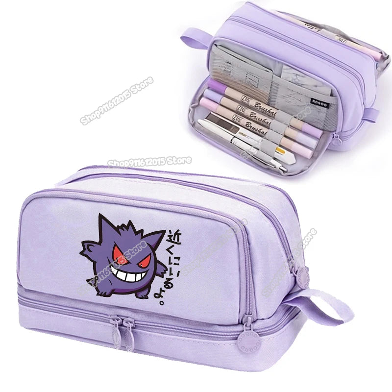Anime Pokémon Student Pencilcase – Astuccio Cartoon Pikachu per Bambini e Ragazzi