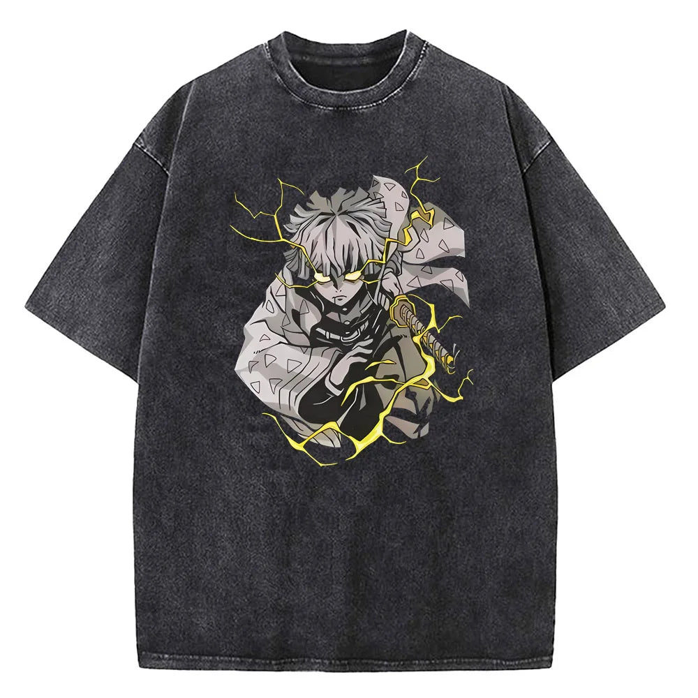 Japanese Anime Demon Slayer Printed T-shirt – Uomo